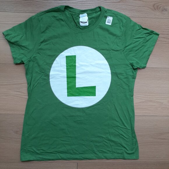 Super Mario Bros. Luigi Icon - New Women's Large Green T-Shirt - Picture 5 of 5